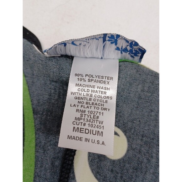 CSC Womens Black Green Dress M USA Made Vacation Travel Comfort Stretch Artsy - Picture 9 of 9